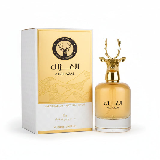 الغزال ALGHAZAL EDP 100 ml – Eleganter orientalischer Duft - Produktfoto auf weißem Hintergrund