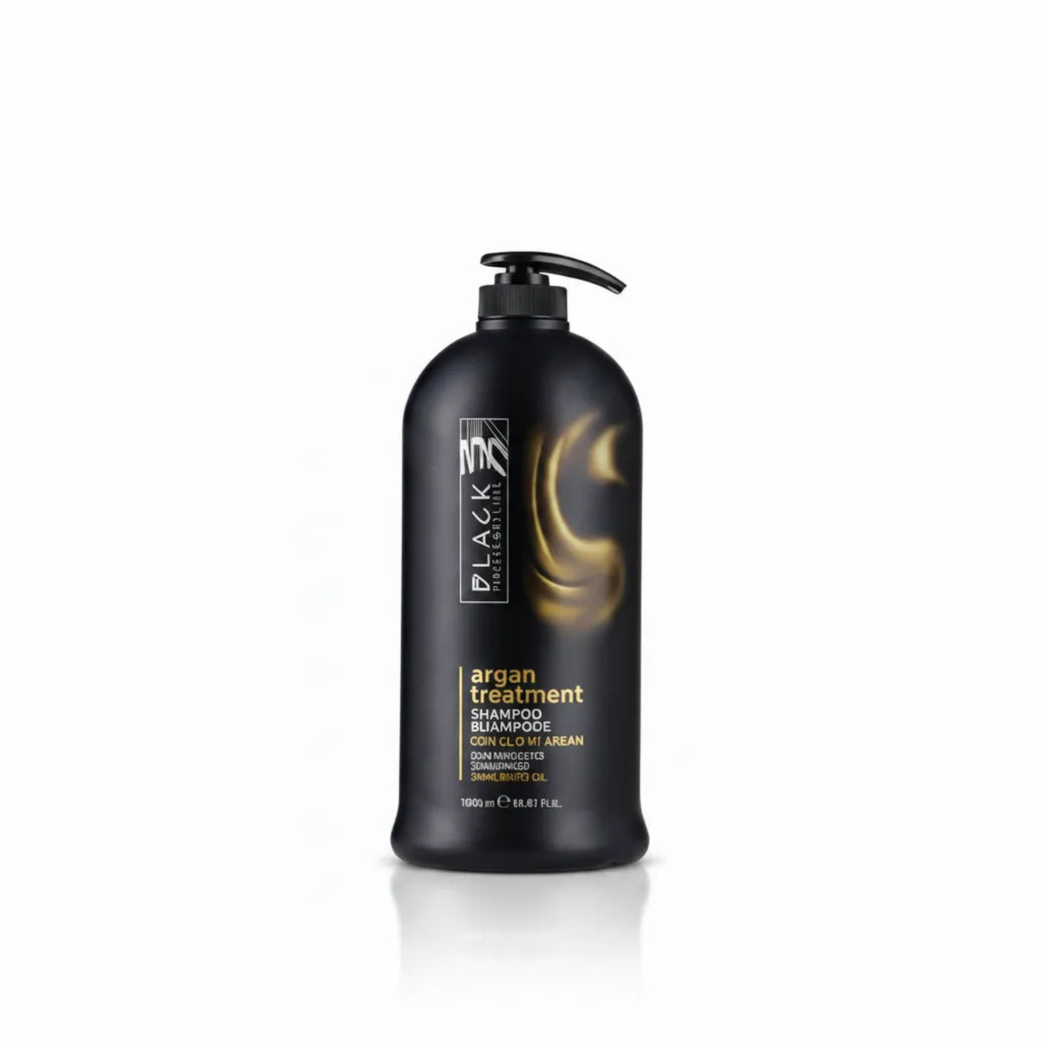Black Professional Arganöl Shampoo 1000/250ml Pflege - Variantenfoto auf weissem Hintergrund
