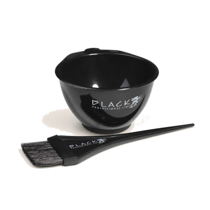 Black Professional Färbeschale & Färbepinsel-Set für Salon - Produktfoto auf weißem Hintergrund