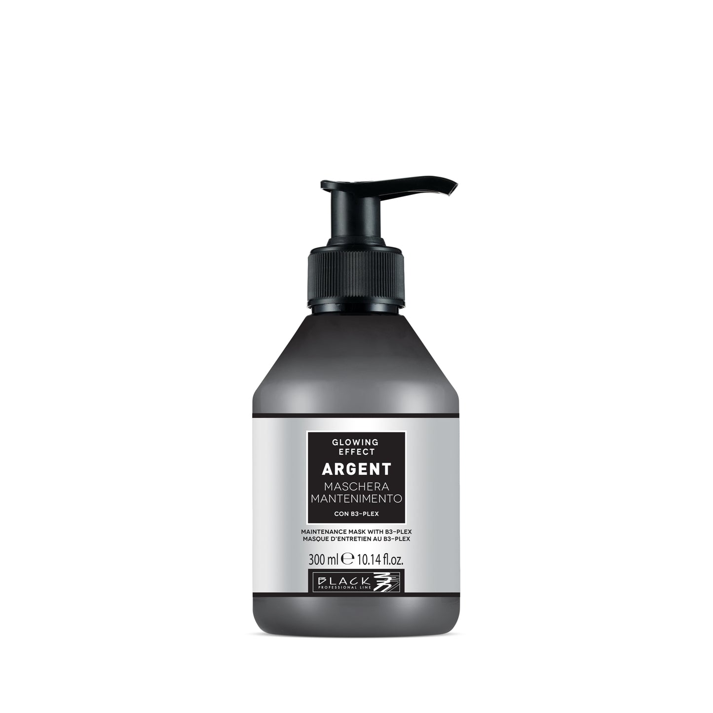 Black Professional Argent Laminier-Haarmaske 300ml mit B3-PLEX für strahlenden Glanz und Frizz-Kontrolle