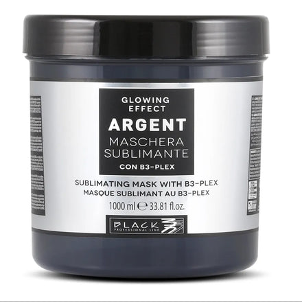 Black Professional Argent Laminier-Haarmaske 1000ml B3-PLEX für Frizz-Kontrolle und Laminierungs-Finish