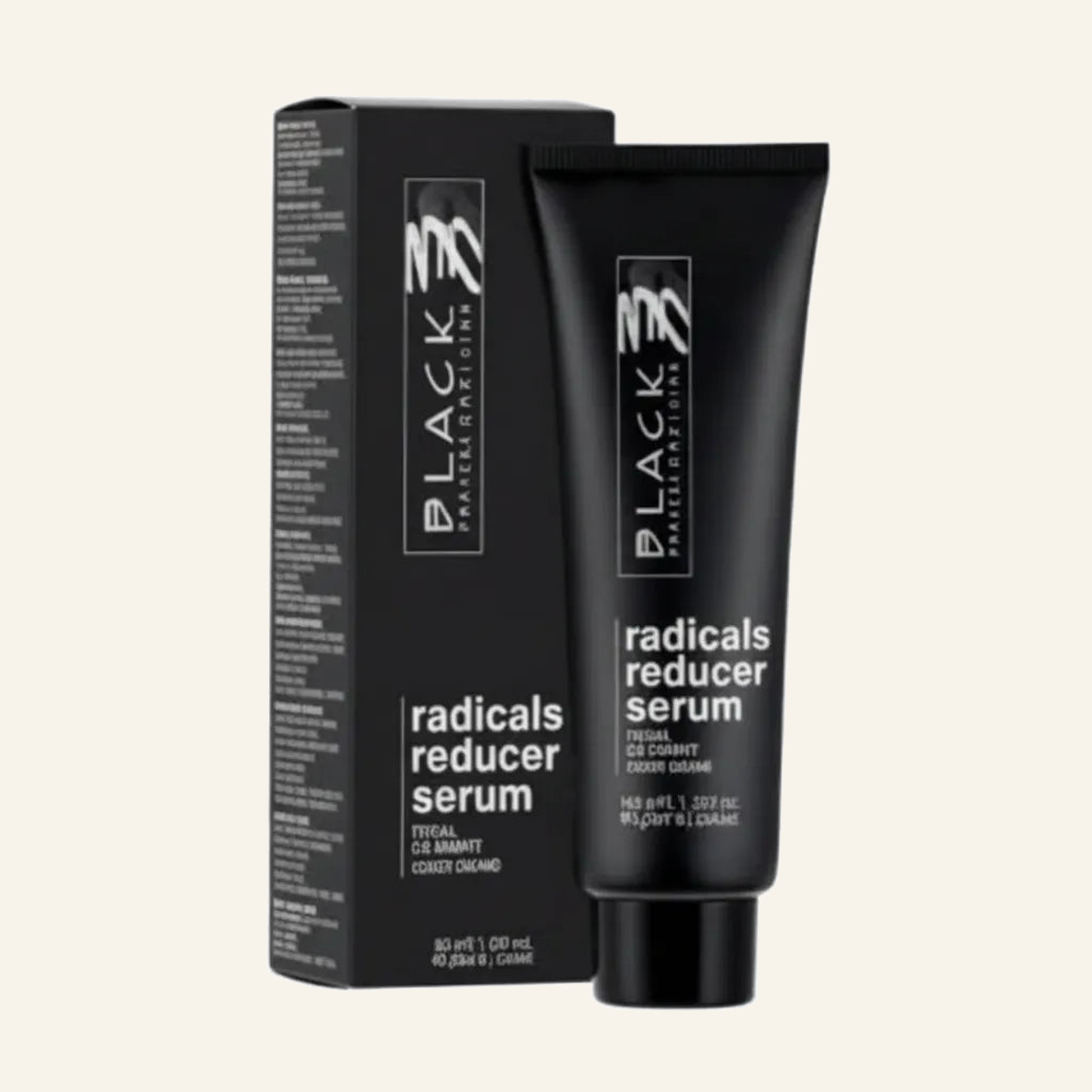 Black Professional Line Sintesis Color Cream 100ml - Produktfoto auf beigem Hintergrund