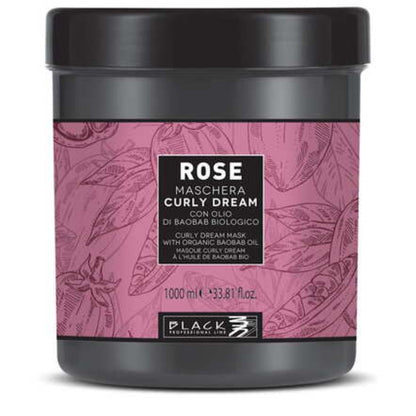 Black Professional Line Rose Curly Dream Mask 1000ml Lockenmaske