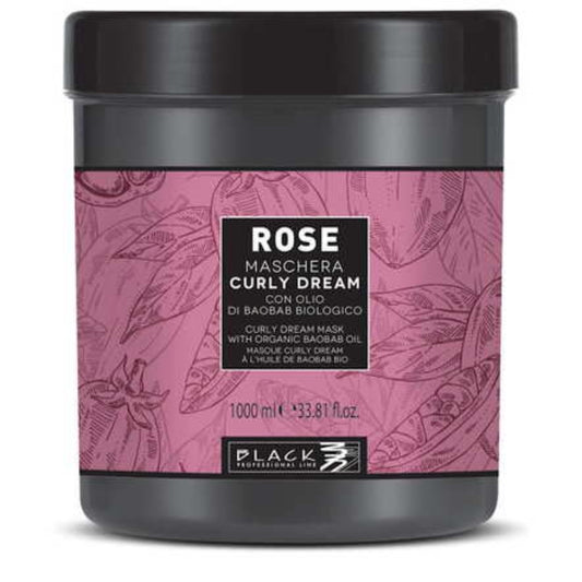 Black Professional Line Rose Curly Dream Mask 1000ml Lockenmaske