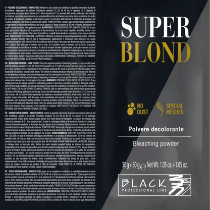 Black Professional Blondierungspulver Blau Einzelner Beutel 30g