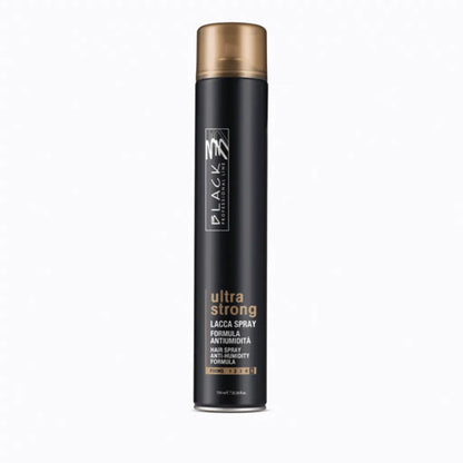 Black Professional Ultra Strong Haarspray 750ml – Anti-Frizz