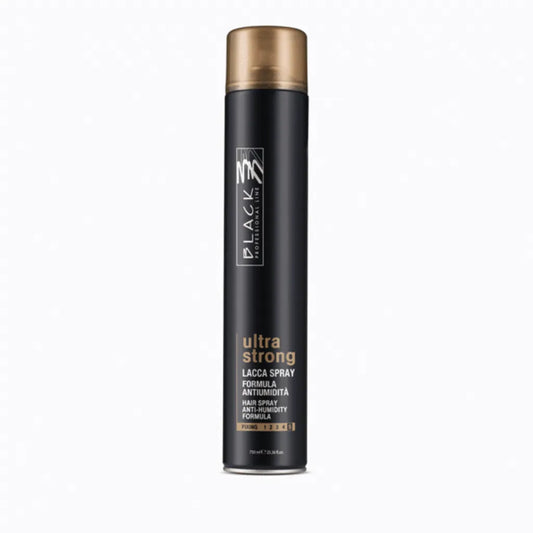 Black Professional Ultra Strong Haarspray 750ml – Anti-Frizz
