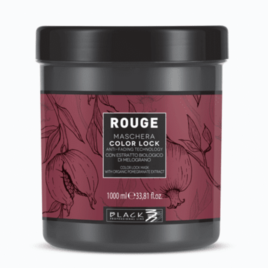 Black Professional Line ROUGE Color Lock Mask 1000ml Farbschutz Maske