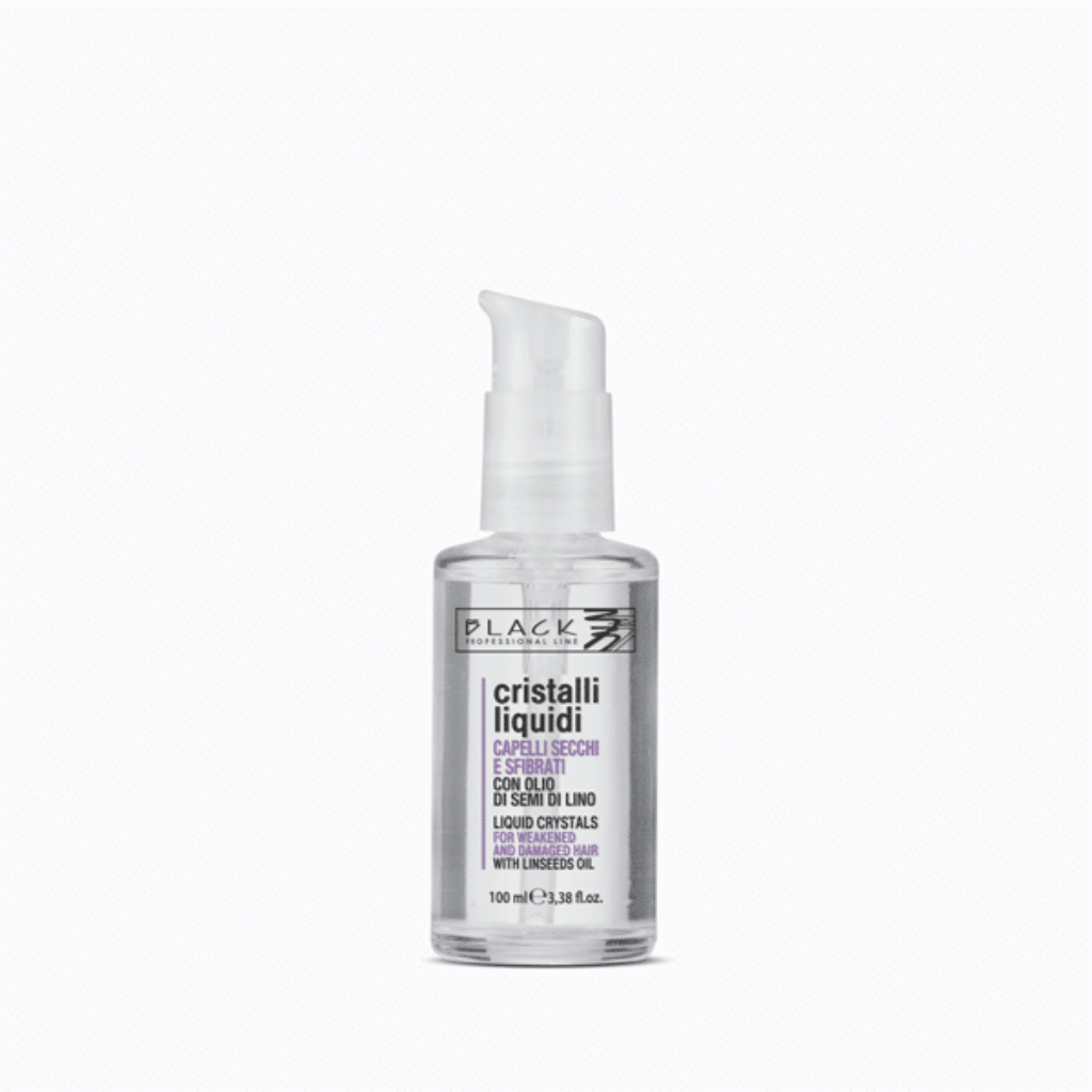 Black Professional Line Transparent Flaxseed Crystals 100 ml — Leinöl Haarkristalle