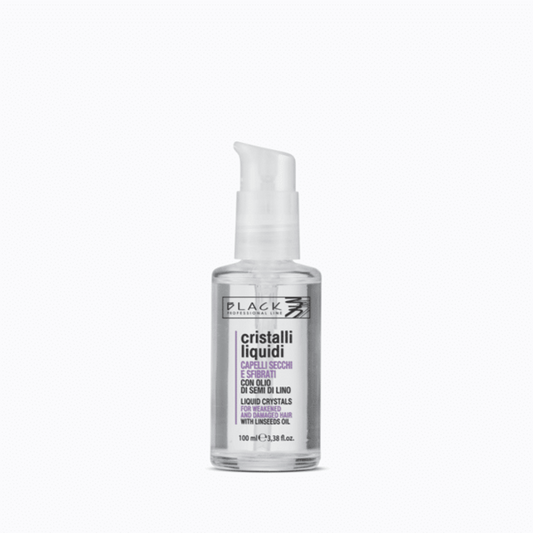 Black Professional Line Transparent Flaxseed Crystals 100 ml — Leinöl Haarkristalle