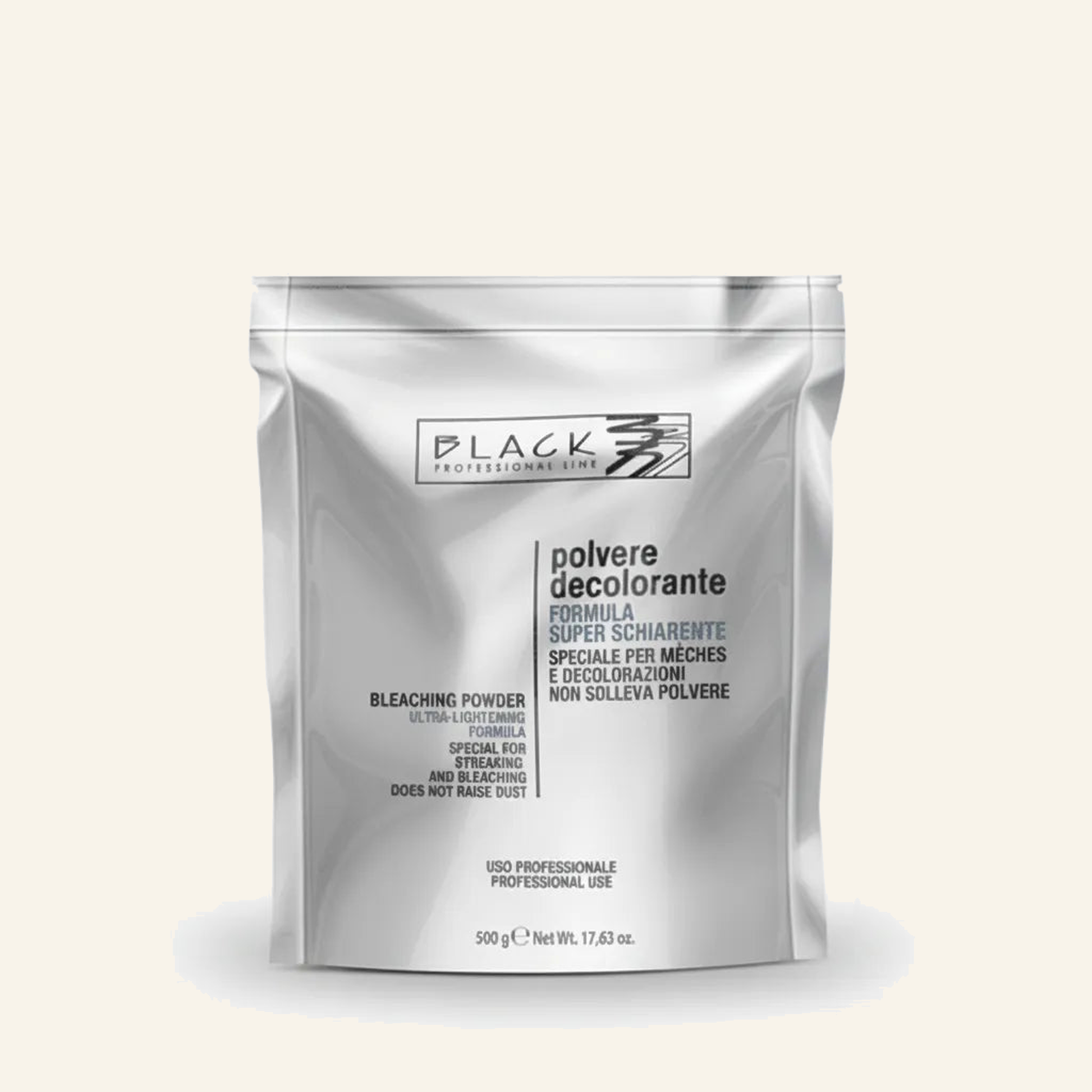 Bleichpulver & Super-Aufhellung Staubfrei Highlights 500g - Produktfoto auf beigem Hintergrund