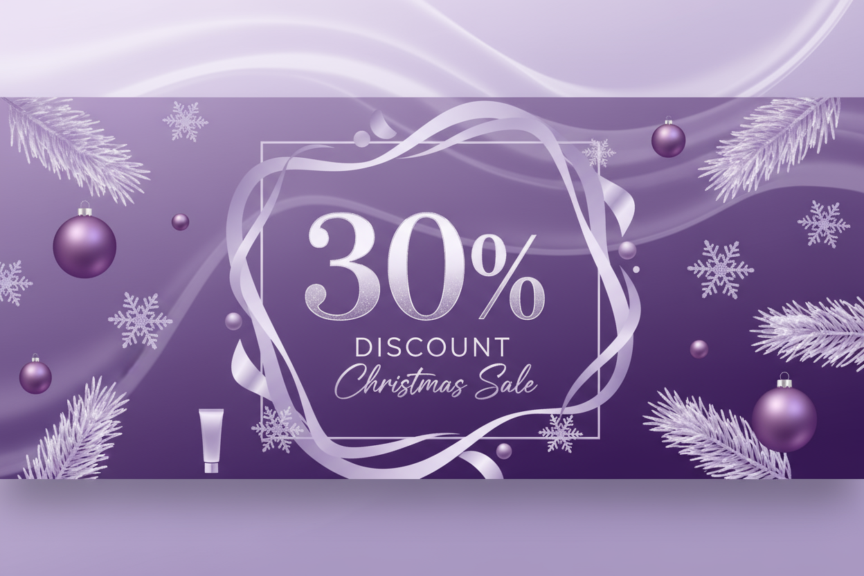 christmas sale 30 prozent lilla 