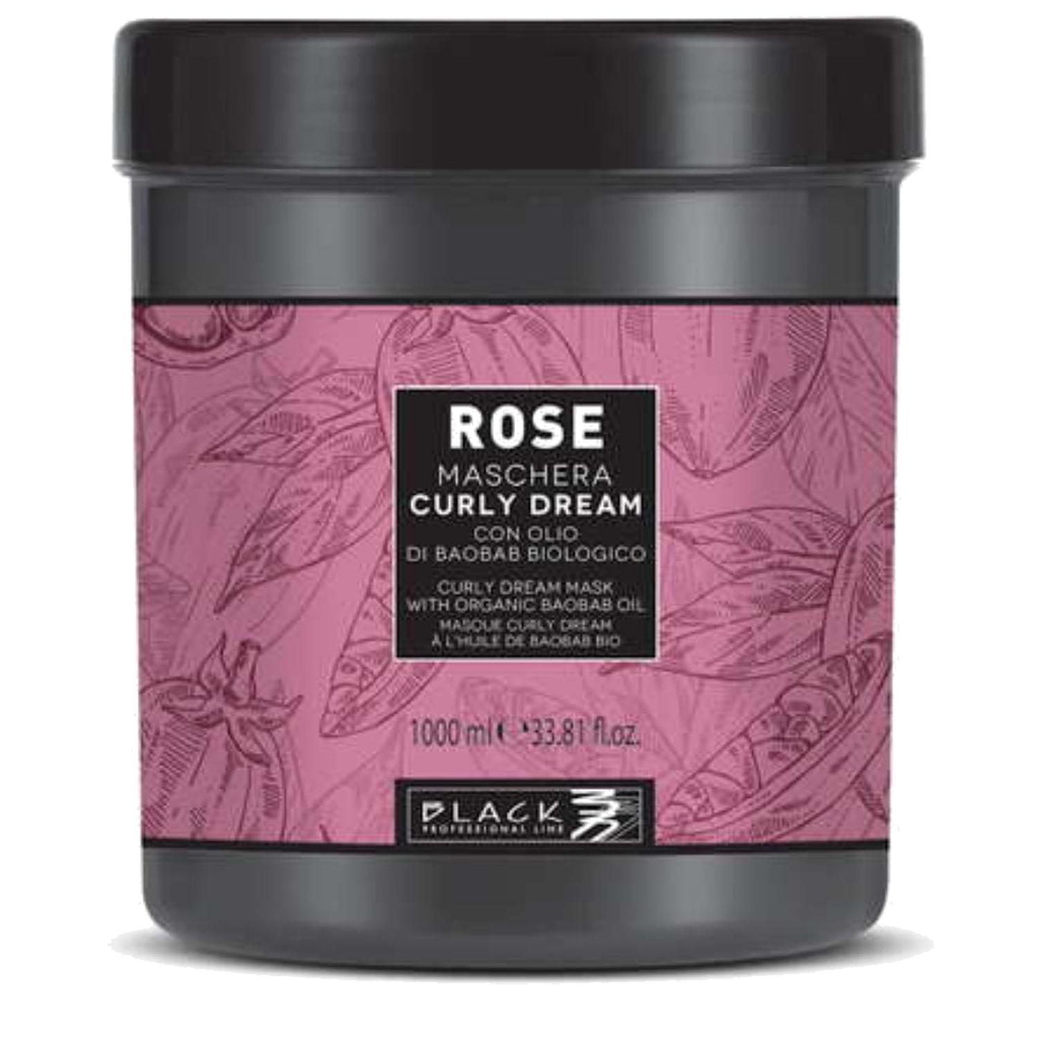 Locken Maske & Frizz-Kontrolle mit Bio-Baobaböl - Variantenfoto auf weissem Hintergrund