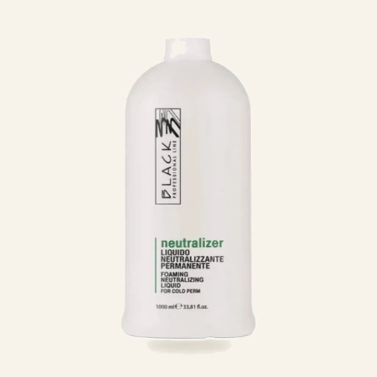 Dauerwellen-Neutralisator Wasserstoffperoxid Locken 1000ml - Produktfoto auf beigem Hintergrund