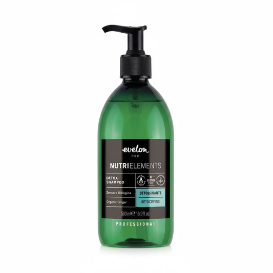 Detox Shampoo Tiefenreinigung & Kopfhaut-Balance Nachfetten - Produktfoto auf weißem Hintergrund