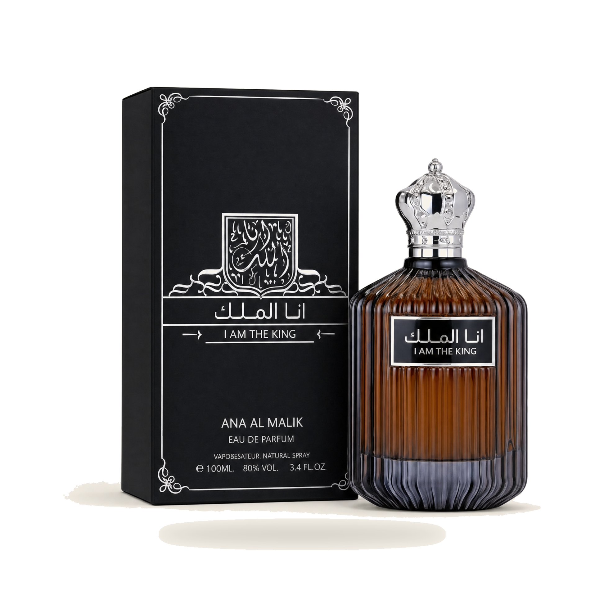 أنا الملك ANA AL MALIK I AM THE KING – Eau de Parfum für Herren (100 ml) - Produktfoto auf weißem Hintergrund