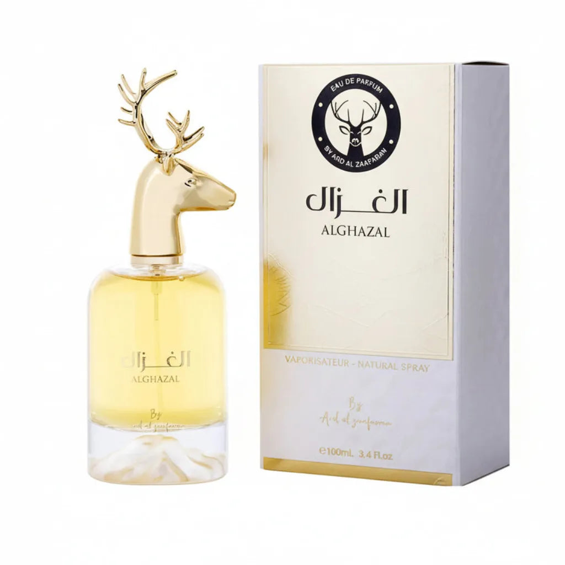 الغزال ALGHAZAL EDP 100 ml – Eleganter orientalischer Duft - Produktfoto auf weißem Hintergrund