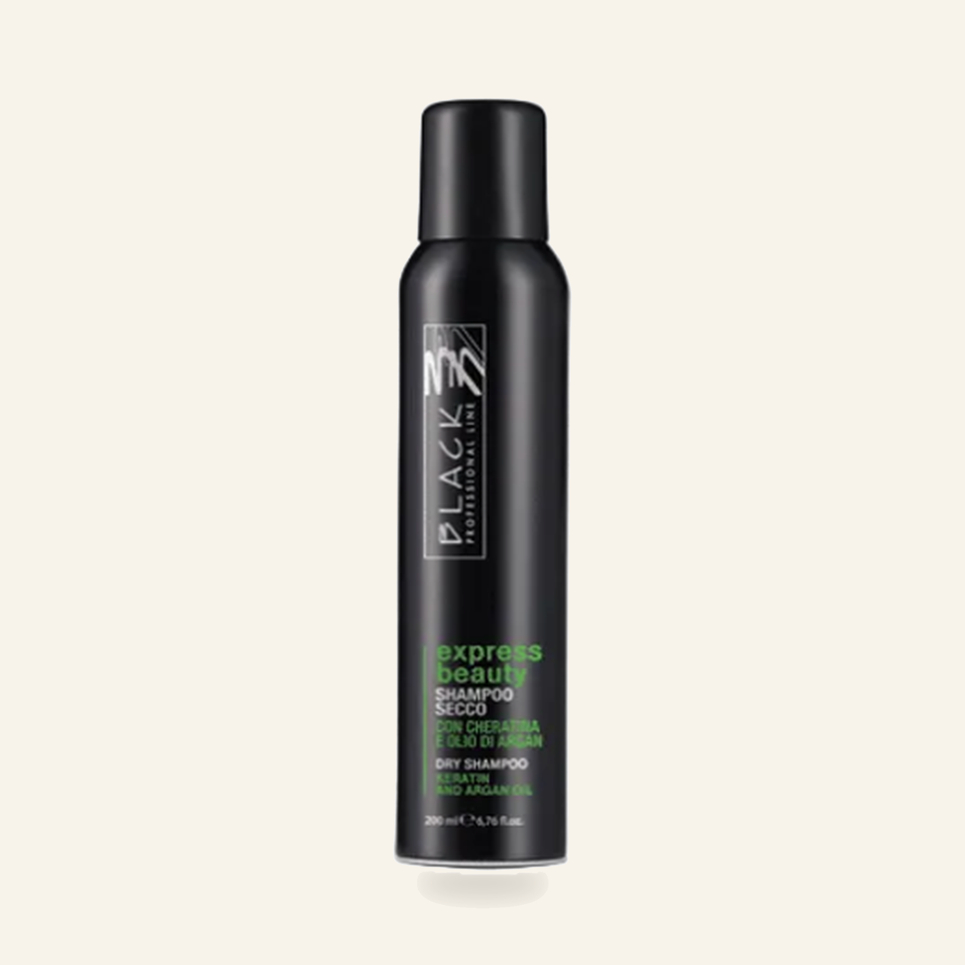Express Beauty - Trockenshampoo - Produktfoto auf beigem Hintergrund