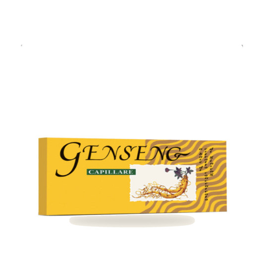 Genseng für trockenes und lebloses Haar - Produktfoto auf weißem Hintergrund