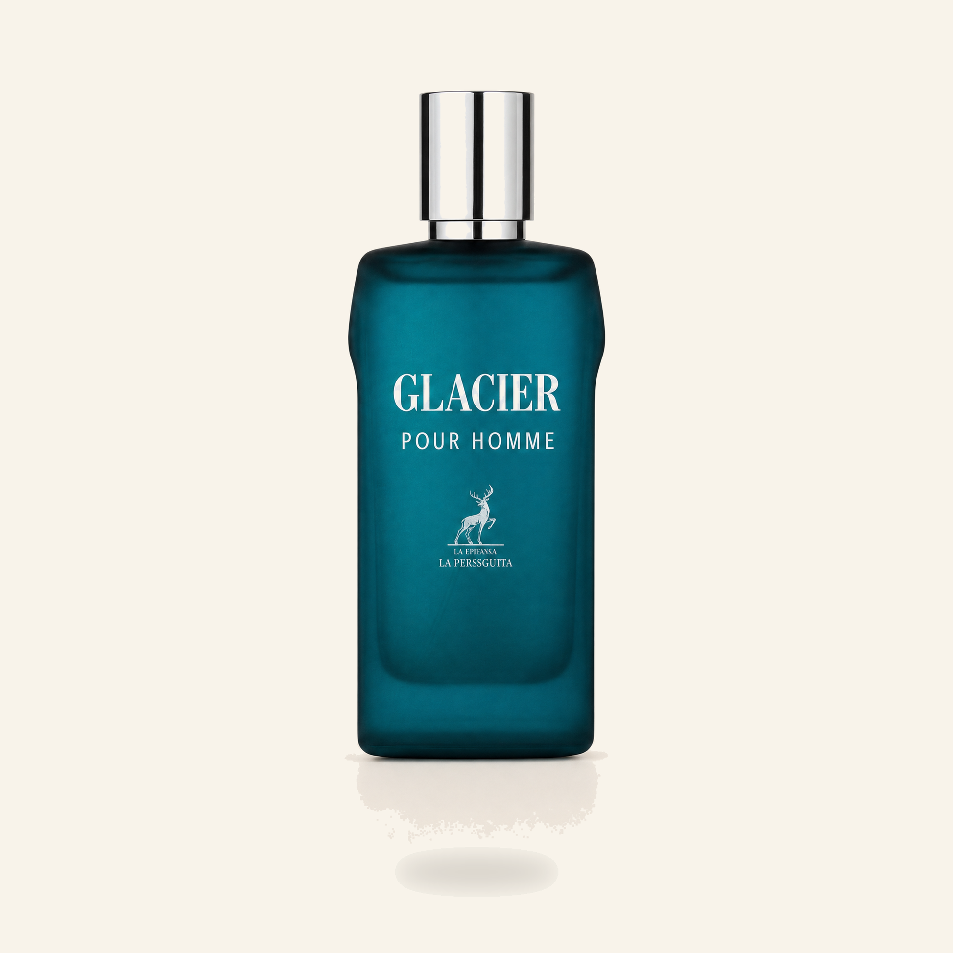 Glacier Pour Homme Herrenparfum EDP 100 ml – Frisch & Maskulin - Produktfoto auf beigem Hintergrund