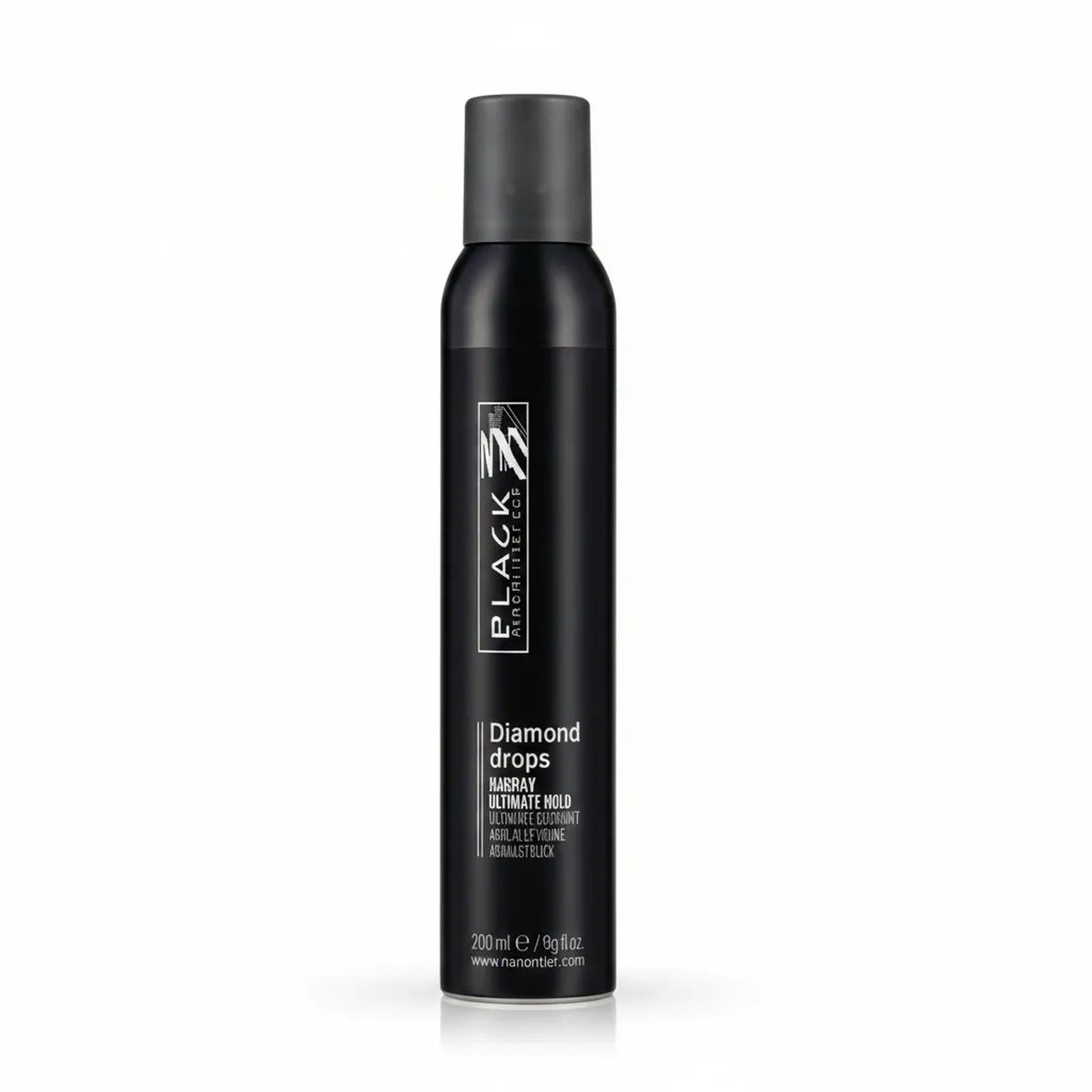 Glanz-Spray & Brillantes Finish Locken Glattes Haar 200ml - Produktfoto auf weißem Hintergrund