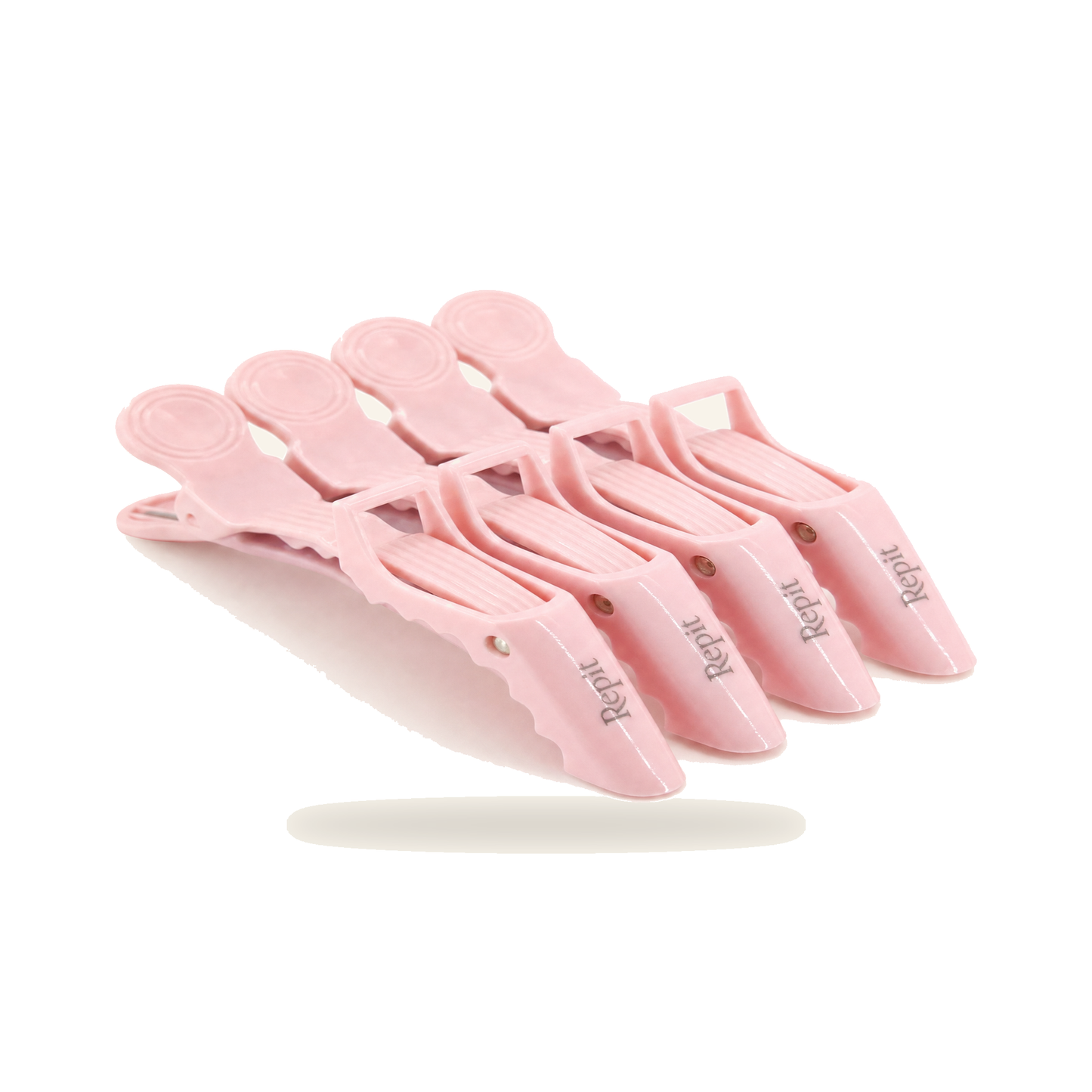 Friseur-Alligatorclips - Variantenfoto auf weissem Hintergrund
