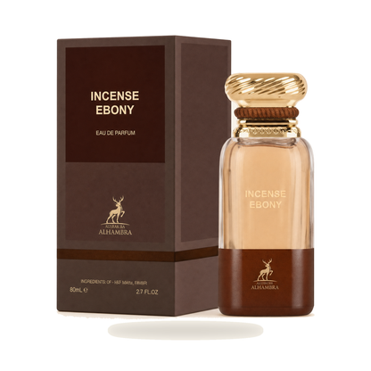 INCENSE EBONY  EDP 80 ml – Eleganter, warmer Duft - Produktfoto auf weißem Hintergrund