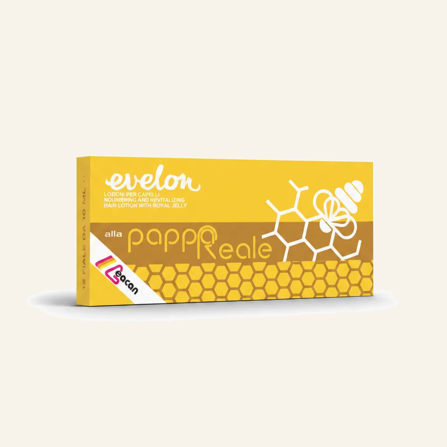 Intensiv-Repair Vials & Royal Jelly für stark geschädigtes Haar - Produktfoto auf beigem Hintergrund
