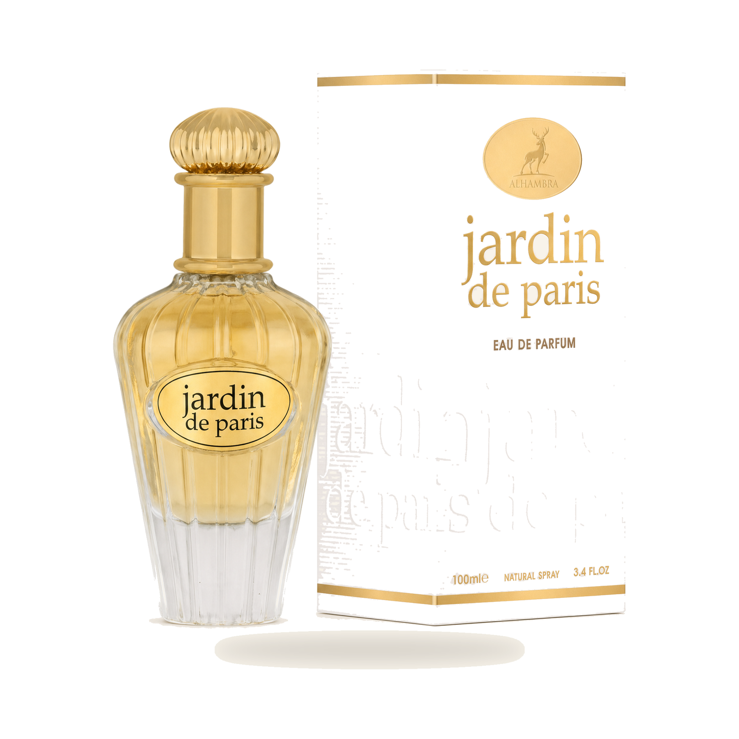 JARDIN DE PARIS  EDP 100 ml – Eleganter, floraler Duft - Produktfoto auf weißem Hintergrund