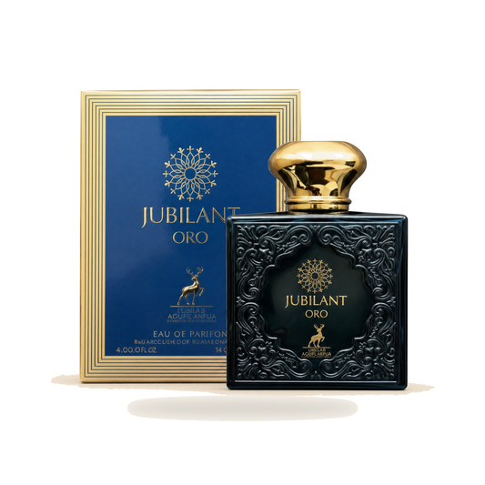 JUBILANT Oro EDP 100 ml – Eleganter Luxusduft - Produktfoto auf weißem Hintergrund