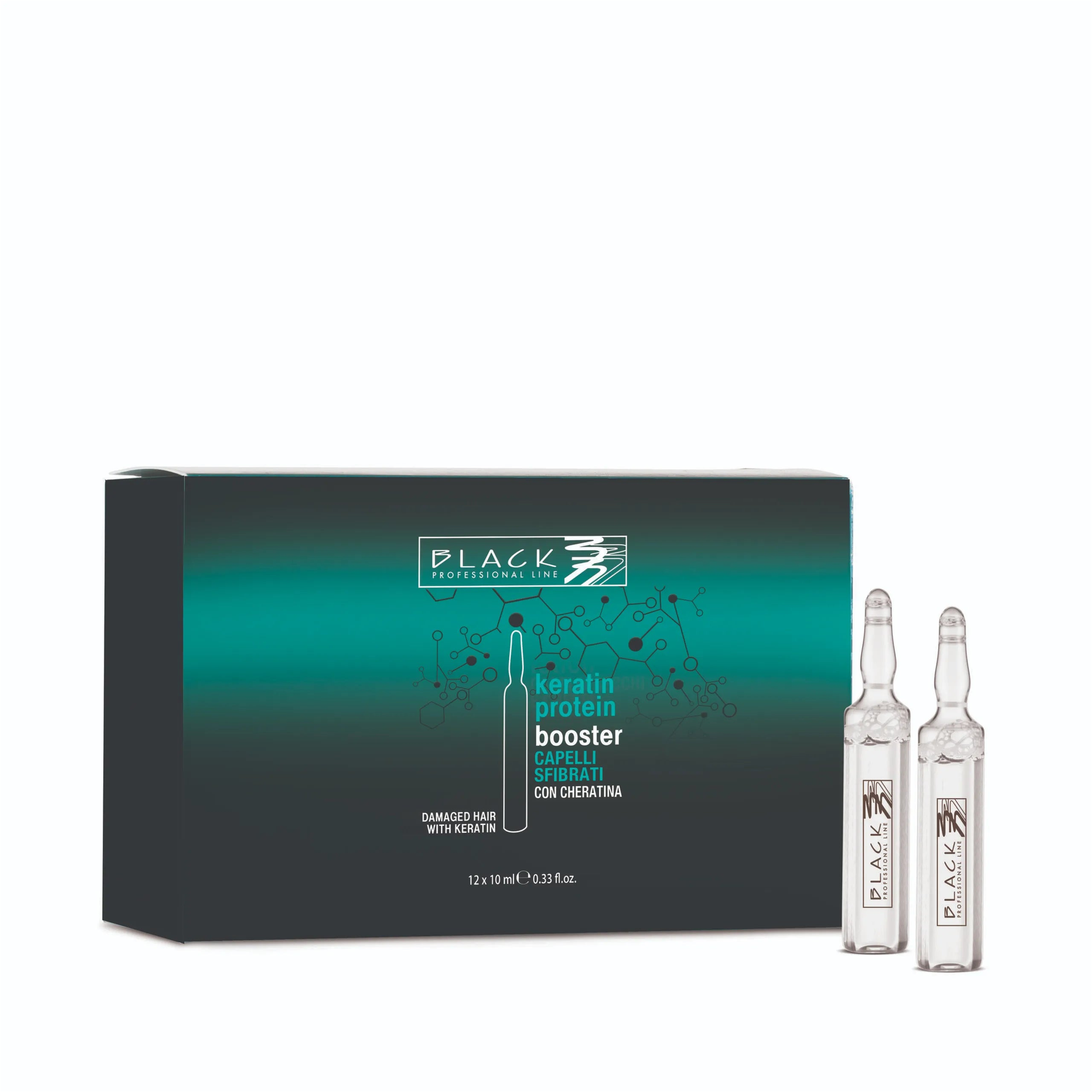 Keratin-Protein & Seidenprotein Leave-in Restructuring Vial - Produktfoto auf weißem Hintergrund