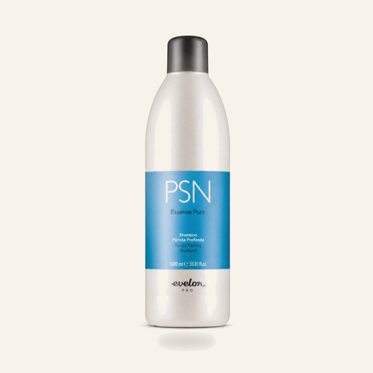 Klärendes Shampoo & Tiefenreinigung & Talgregulation 1000ml - Produktfoto auf beigem Hintergrund