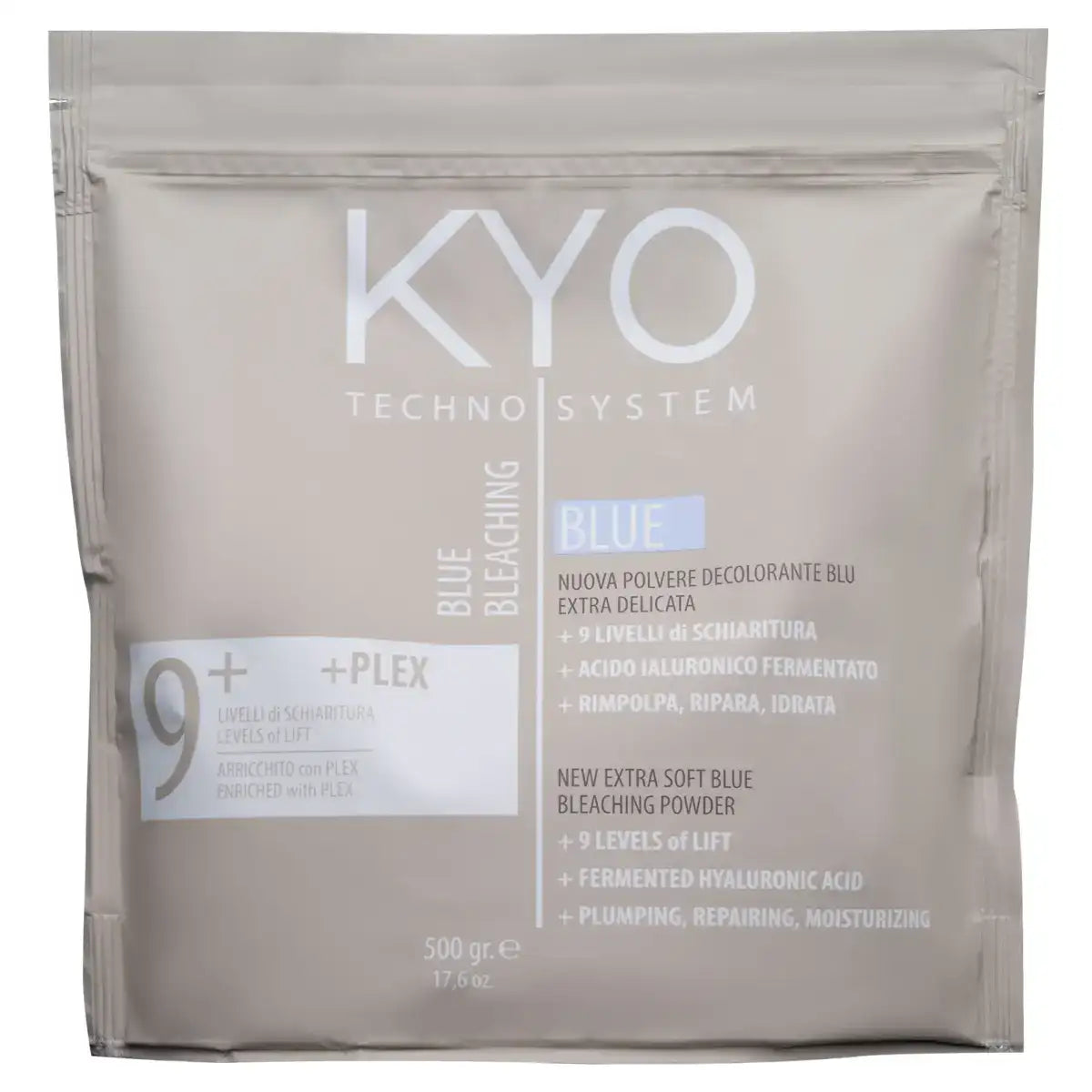 KYO Extra Soft Blue Blondierungspulver 500g für Highlights und Balayage im professionellen Damensalon.