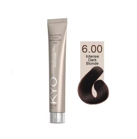 KYO Color Permanente Haarfarbe 100ml Ammoniakfrei Keratin – Farbton 6.00 Intense Dark Blonde