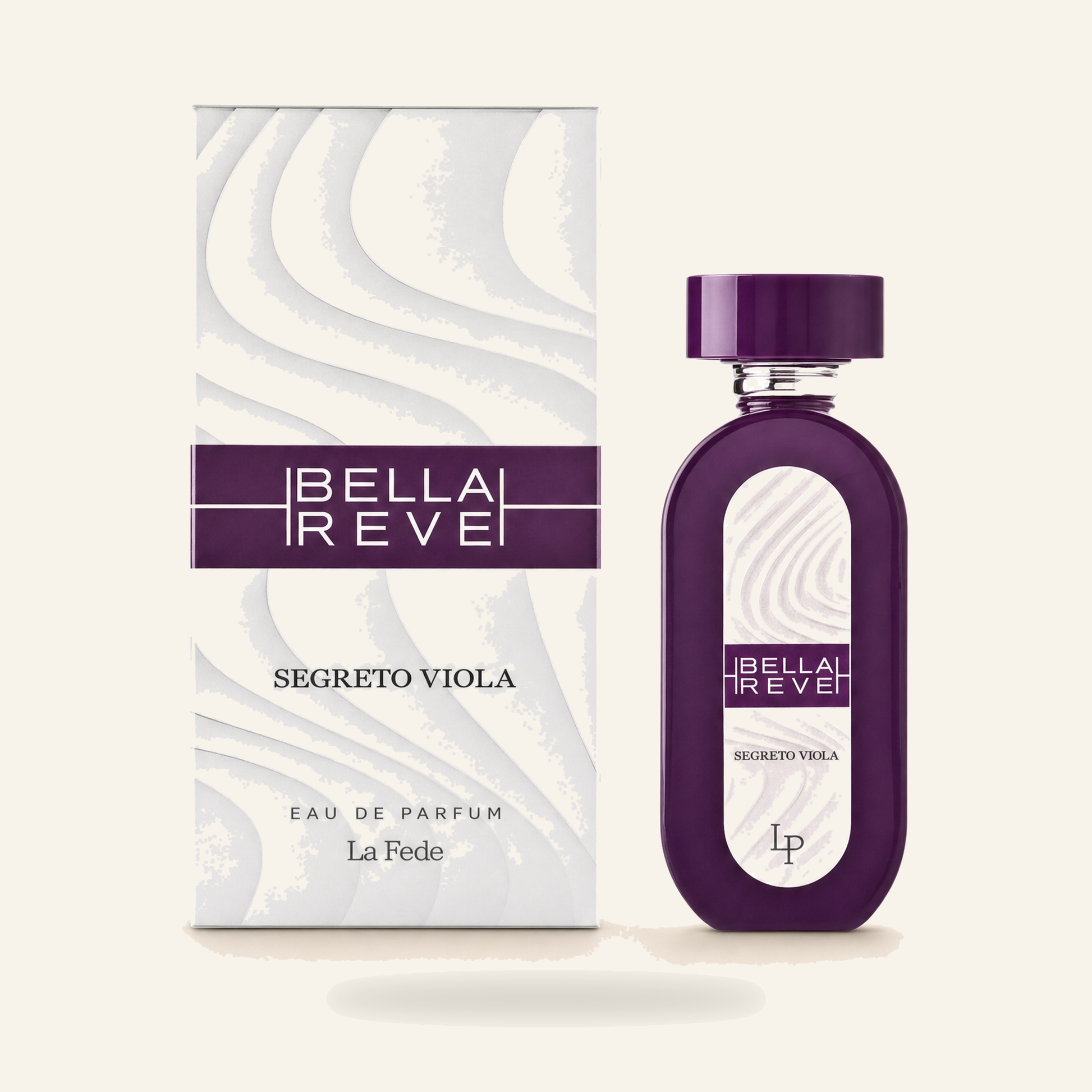 La Fede Dolce Flore – Bella Reve Eau de Parfum für Damen (100 ml) - Produktfoto auf beigem Hintergrund