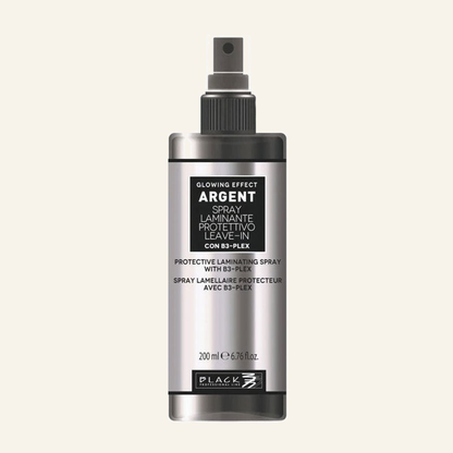 Laminier-Spray B3-PLEX Keravis Ceramide Hitzeschutz Leave-in - Produktfoto auf beigem Hintergrund