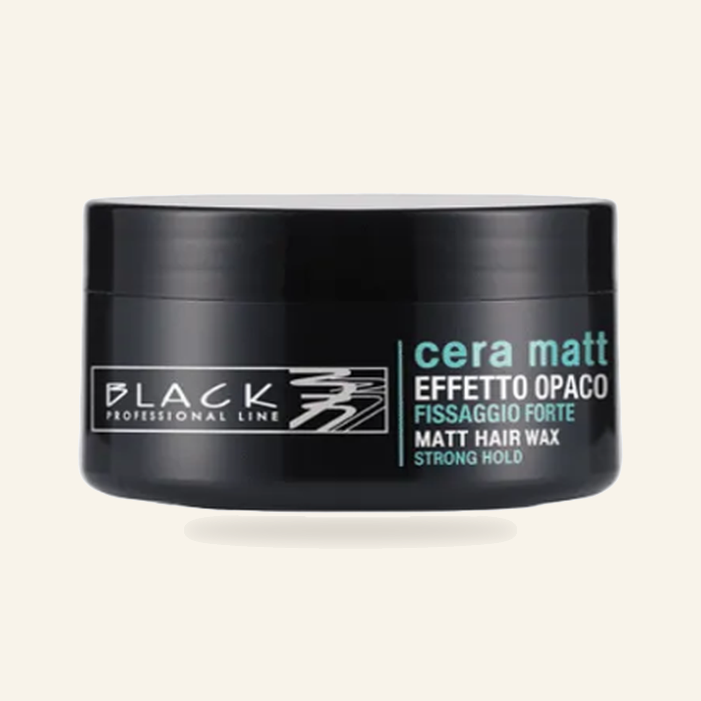 Mattes Wachs mit starkem Halt 100ml - Produktfoto auf beigem Hintergrund