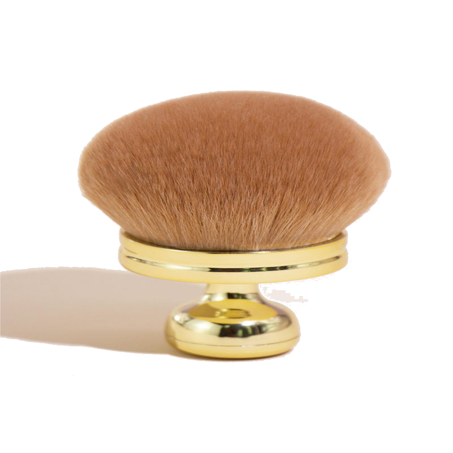 Multifunktionaler, übergroßer Puderpinsel (Hals, Körper, Make-up) - Variantenfoto auf weissem Hintergrund