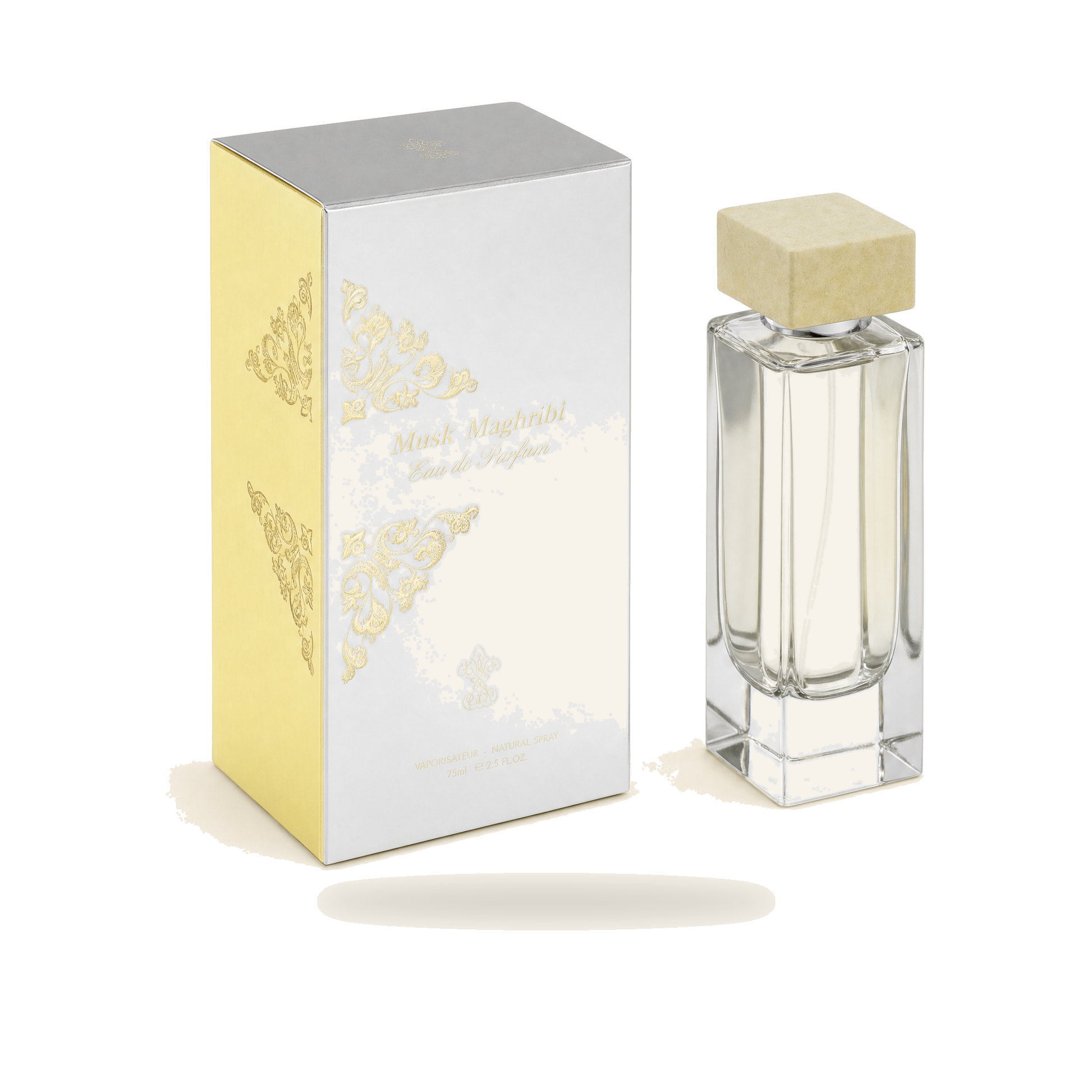 Musk Maghribi – Unisex Eau de Parfum (75 ml) - Produktfoto auf weißem Hintergrund