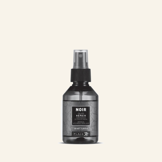 Noir – Reparaturöl mit Kaktusfeigensaft - Produktfoto auf beigem Hintergrund