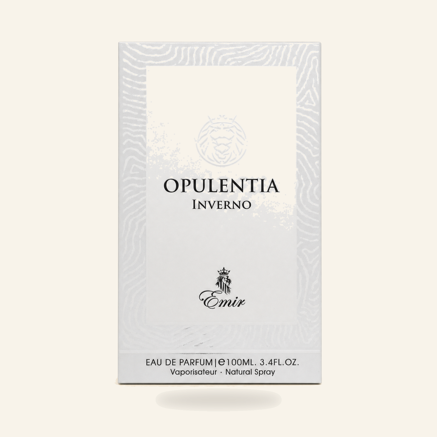 OPULENTIA INVERNO – Eau de Parfum (100 ml) - Produktfoto auf beigem Hintergrund