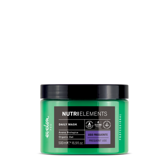 Evelon NUTRI ELEMENTS DAILY Pflegemaske Bio-Hafer 500ml Trockenes Haar