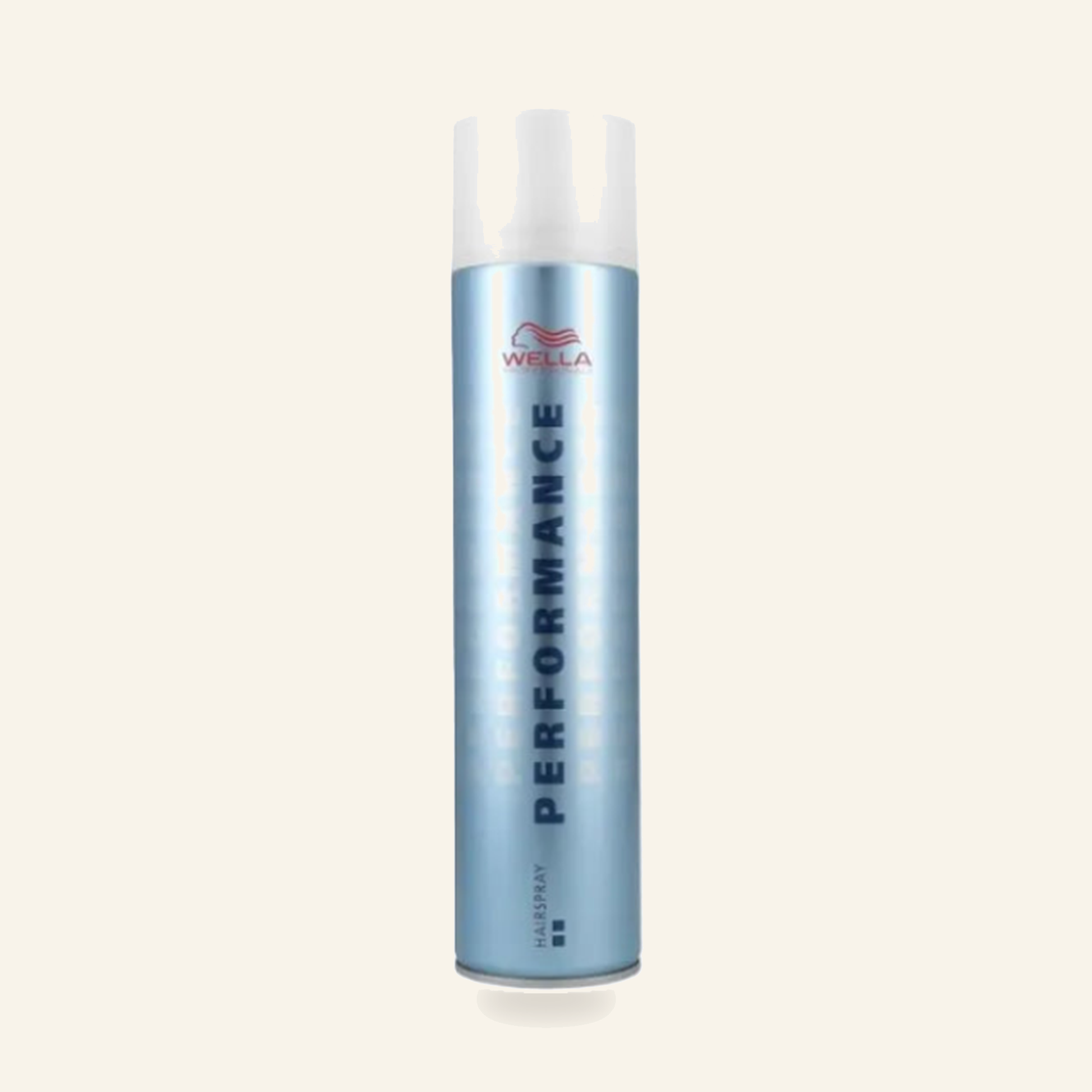 Performance Extra Strong  Wella 500 ml Haar Spray - Produktfoto auf beigem Hintergrund
