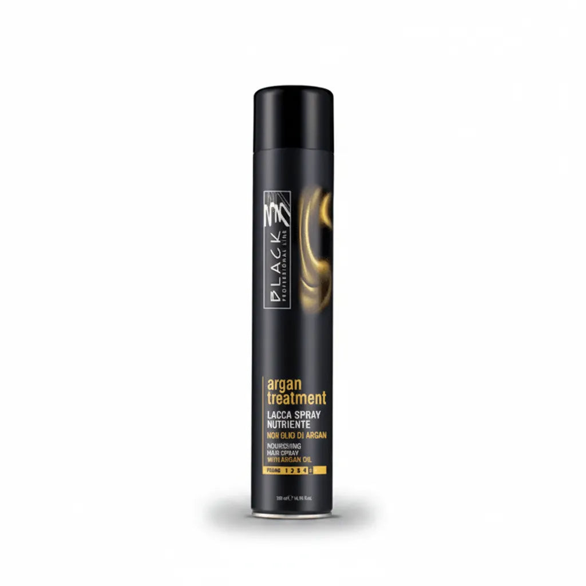 Pflegendes Haarspray & Arganöl Glanz Volumen Starker Halt - Produktfoto auf weißem Hintergrund