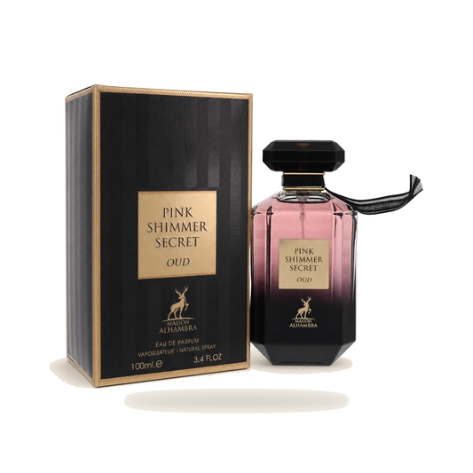 PINK SHIMMER SECRET OUD– Eau de Parfum Spray (100 ml) - Produktfoto auf weißem Hintergrund