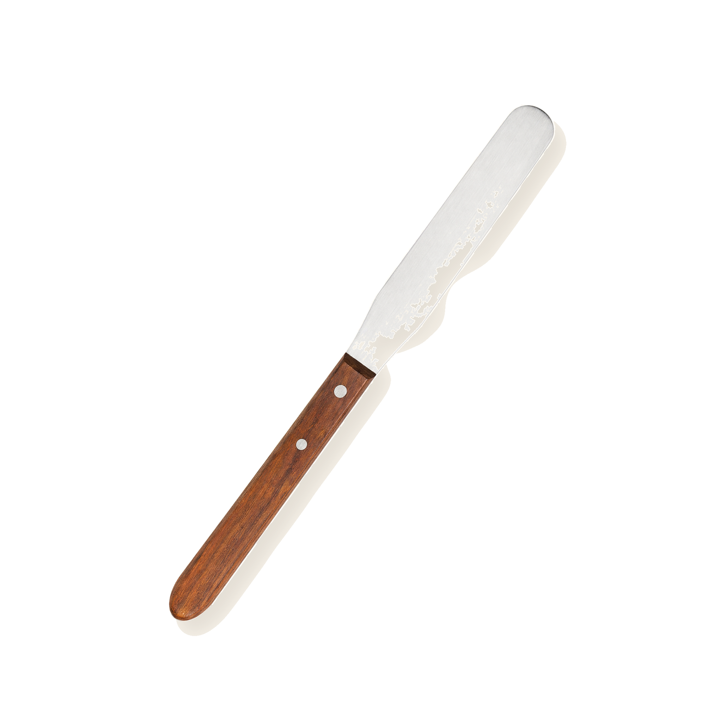 Professioneller Spatel 21,5 cm mit Holzgriff für Kosmetikstudio - Produktfoto auf weißem Hintergrund