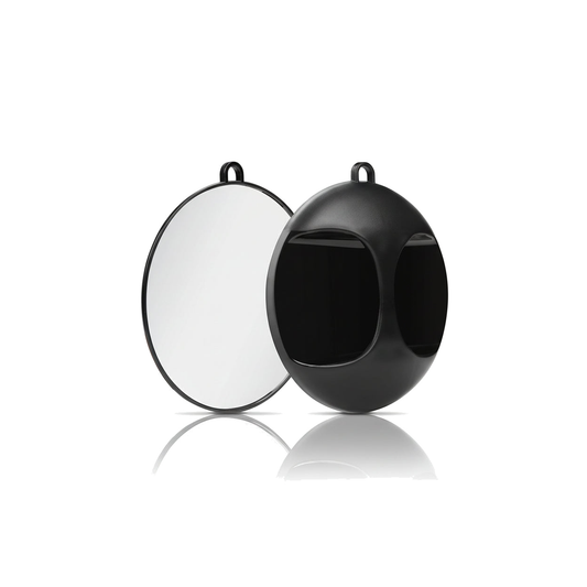 Profi Kabinett Spiegel Rund 29 cm Schwarz - Accessories