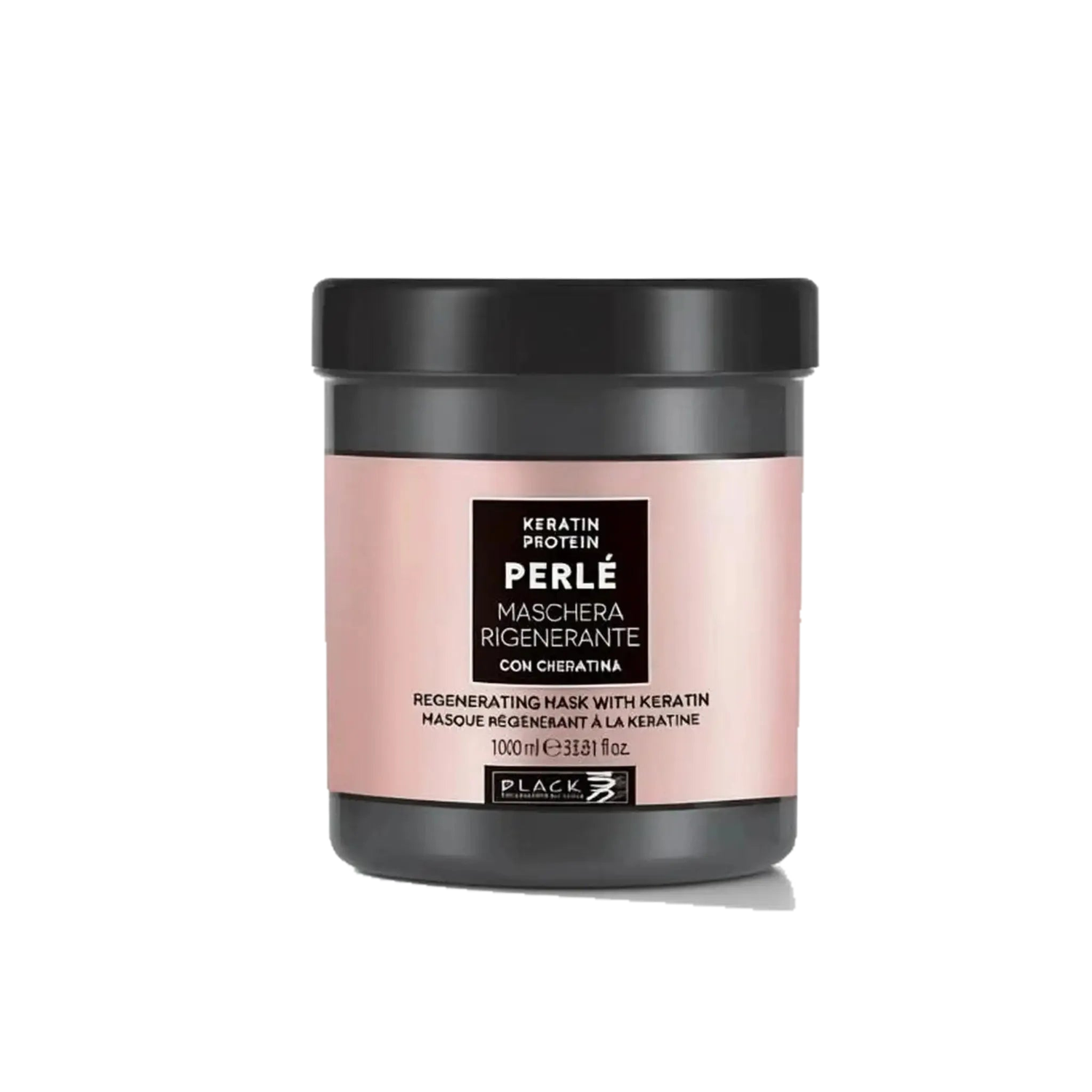 Regenerierende Haarmaske & Keratin Frizz-Glättung 1000ml - Produktfoto auf weißem Hintergrund