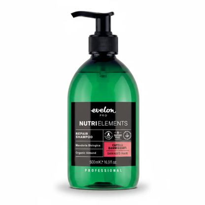 Restrukturierendes Shampoo & Bio-Mandel Extrakt 500ml - Produktfoto auf weißem Hintergrund