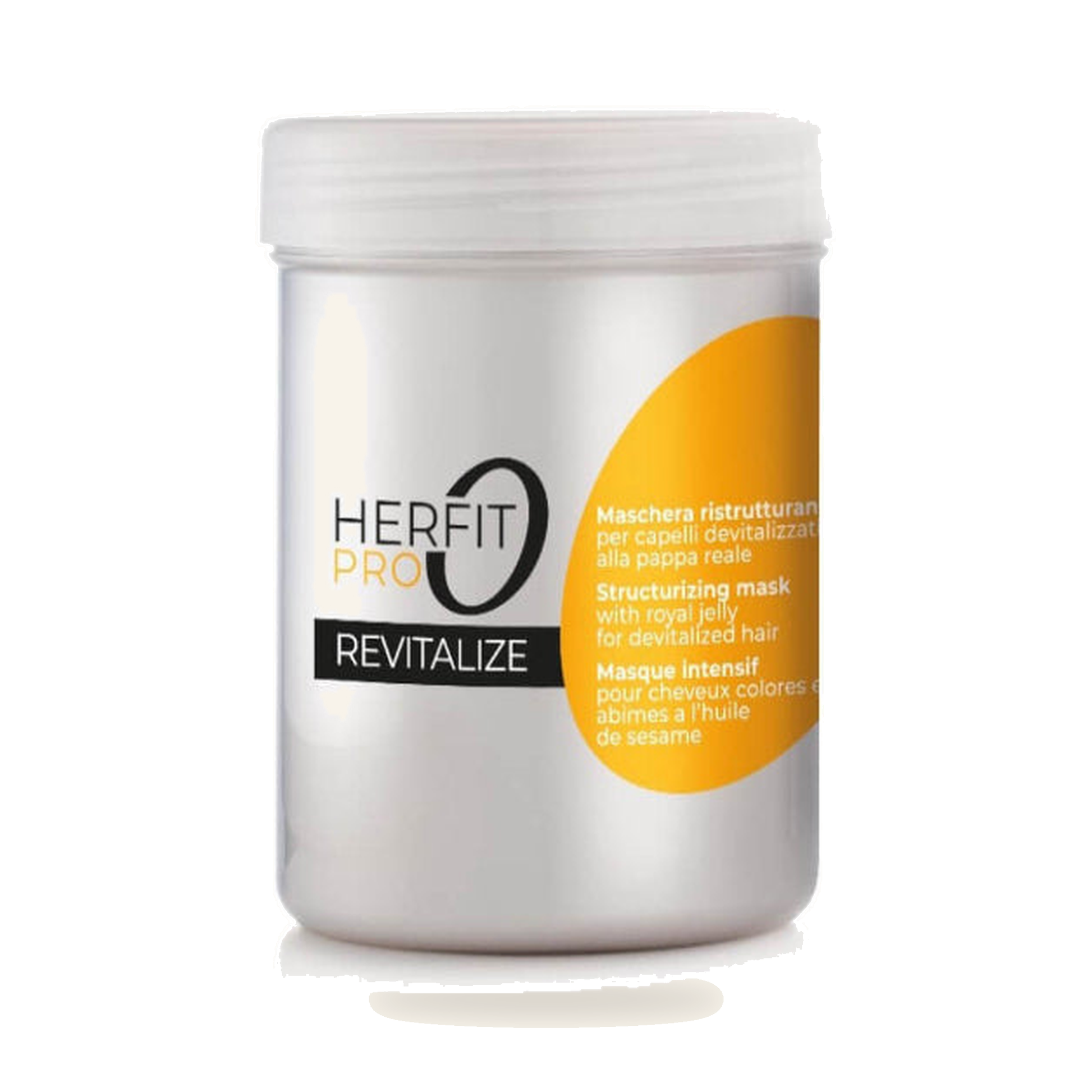 Herfit Pro Revitalisierende Haarmaske 1000 ml - Produktfoto auf weißem Hintergrund